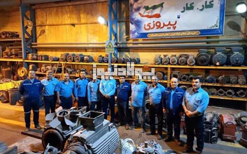 خودکفایی در تعمیرات موتور کارخانجات گروه ملی صنعتی فولاد ایران